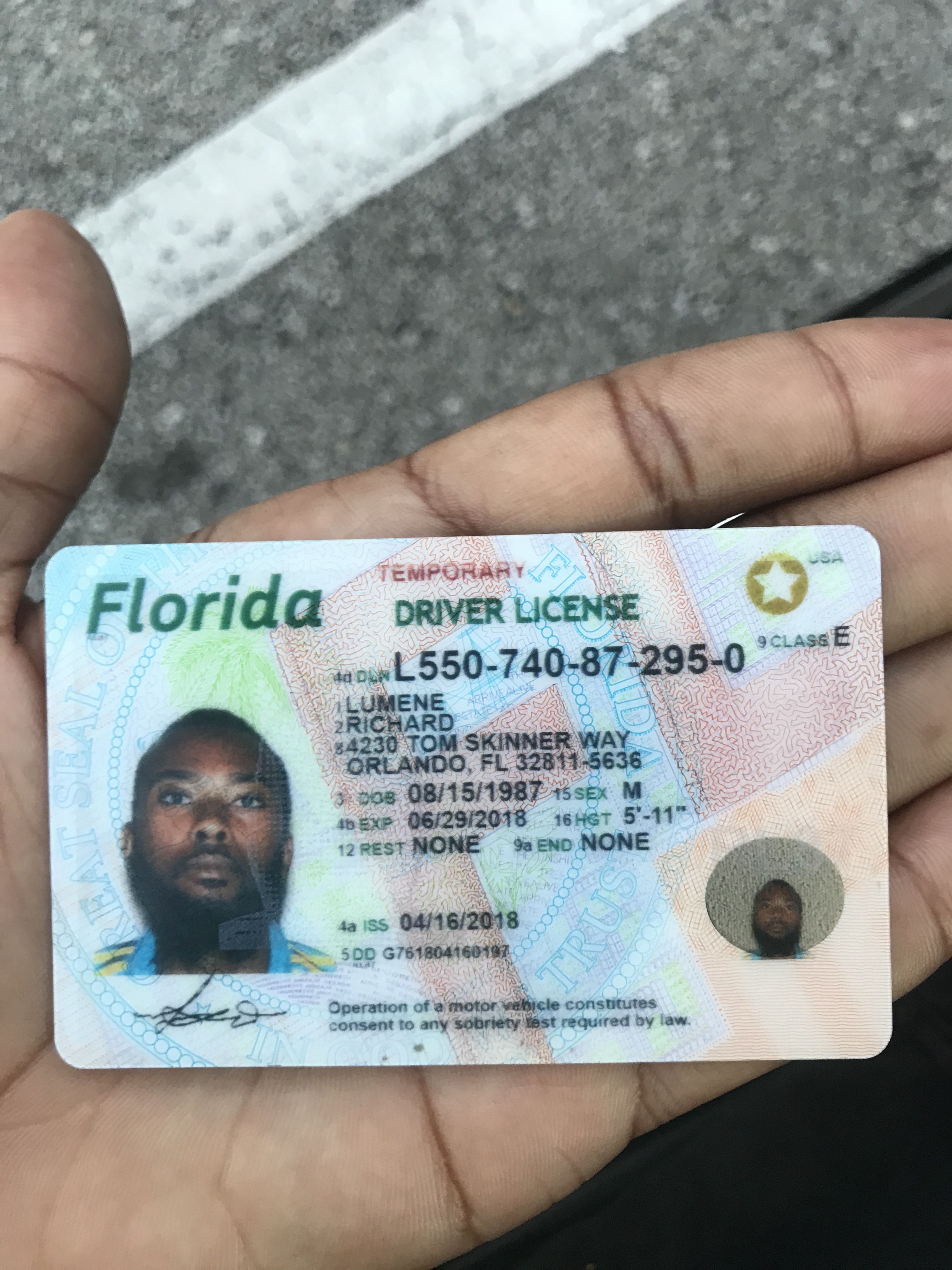 florida drivers license template psd free
